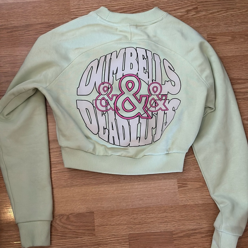 Mint Green GYMSHARK Graphic Sweatshirt
